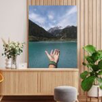 Doğaya Dokunmak Tablosu - Manzara tablosu - Cam Tablo